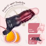 Knot Penis Sleeve Cock Sleeve Penis Extender Soft Penis Enlarger for Couples Delay Ejaculation Stronger Erection Enhancement