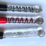 28" Glass Flogger Adult Sex Toy,Premium BDSM Whip for Couples,Sexy Black Bull Whip | Spanking Paddle Riding Crop