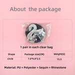 Women Sexy Nipple Covers Self-adhesive Nipple Pasties Stickers Sequin/Faux Leather Swan Rhinestone Breast Pasties