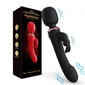 Three Heads Rabbit Vibrator 30 Powerful Vibration G Spot Clit Simulator Vaginal Anal Vibrating Dildo Massager Sex Toys for Women