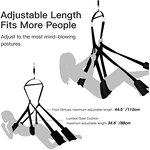 2-in-1 Ceiling Sex Swing Door Adjustable Straps Adult Sex Games 1100 Lbs Hanging Capacity Thick Sponge Bondage Gear