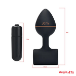 10 Frequency Removable Vibrating Bullet Vibrator Powerful G-spot Stimulate Clitoris Masturbator Anal Plug