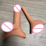 3 in 1 Stand to Pee Silicone Dildo Prosthetic Packer Transgender STP for FTM for G-Spot Stimulator Feature Big Penis Cock