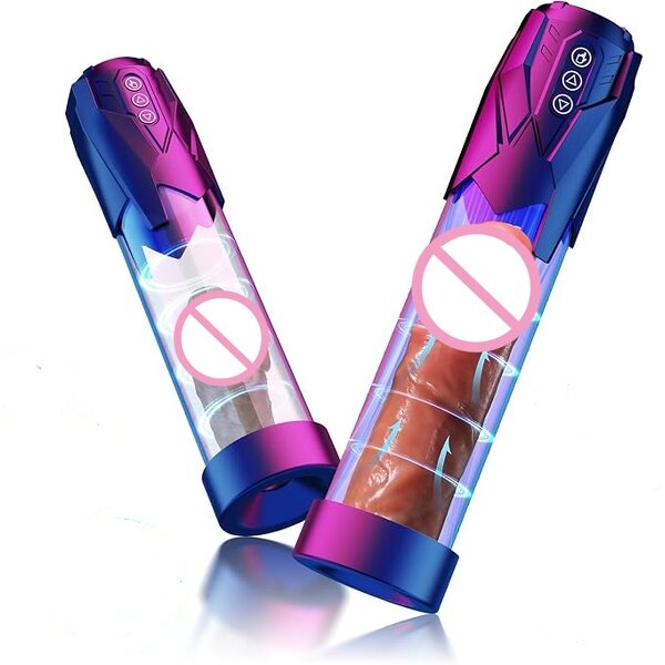 Automatic Vacuum Dick Pump Male Masturbator Penis Extender with 3 Sucking and 2 Training Modes for Men Dick Enlarger Erection