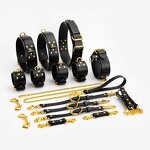 12 Pcs Luxury Leather Bondage Belt Bondage Gear & Accessories for BDSM Couples Play Bondage Restraints Kink