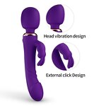 G Spot Vibrator Dildo Rabbit Vibrators Massager for Women, 3 in 1 Adult Sex Toys Clitorals G Spot Stimulator Vibrating Sex Toy