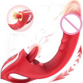 Dildos Thrusting Clit Vibrator for Women with 10 Vibration Modes 7 Thrusting Modes Featuring Licking and G Spot Couple Adult Toy