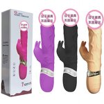 G-Spot Rabbit Vibrator Clitoral Stimulator Rechargeable Sex Toys Silicone Stretch Realistic Dildo Wand Sex Toys for Women