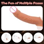 Penis Sleeve Extender Enlarger Stretcher Suitable for All to Extend Male Stamina of Cock Sleeve for Thicken Reusable Condom