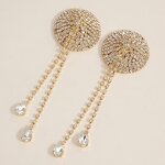 Sexy Rhinestone Nipple Pasties with Chest Chain Rhinestone Nipple Cover Stickers Crystal Tassel body Chain Jewelry for Women