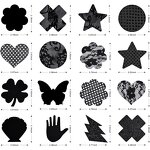 60 Pairs Multi Design Pasties Breast Covers Disposable Bra Satin Petal Stickers Adhesive Breast Pasties for Women and Girls