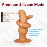 Super Long Anal Plug Dildo, Flexible Liquid Silicone Butt Plug Massage Stimulation for Men and Women Sex Factory