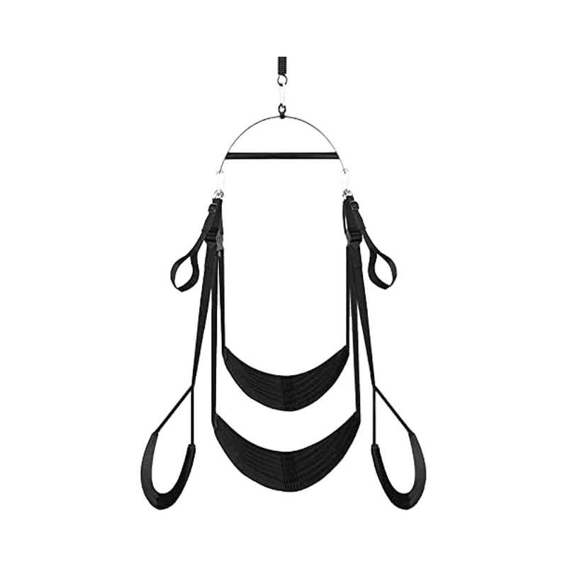 2-in-1 Ceiling Sex Swing Door Adjustable Straps Adult Sex Games 1100 Lbs Hanging Capacity Thick Sponge Bondage Gear