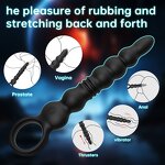 APP Remote Anal Beads Vibrators Butt Plug for Men Women Anal Vibrator Prostate Massager Anal Balls Men Soft Silicone Masturbator