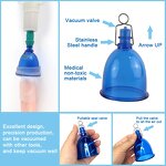 S/M/L Clear Blue Cup for Penis Extender Pump Enlargement Glans Protector Cap Replacement Penile Stretcher Clamping Kit Sex Toys