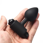 10 Frequency Removable Vibrating Bullet Vibrator Powerful G-spot Stimulate Clitoris Masturbator Anal Plug
