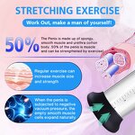 12 X 2.5 Inch Cylinder Acrylic Penis Pump Manual Penis Enlarger Sex Toy for Men Vacuum Pump Male Extender Trainer Sex Product