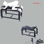 BDSM Furniture Open Leg Spreader Restraint Handcuffs Large Sex Furniture Love Sofa Erotic Bondage Sofa Chair With Sex Machine