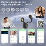 APP Control Vibrating Cock Ring Vibrator Wearable Testicle Prostate Massager Delay Ejaculation Trainer Sex Toy for Men