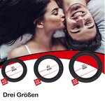 3pcs/set Durable Black Silicone Penis Cock Ring Men Ejaculation Delay Rubber Rings Sex Toys for Male