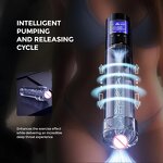 Electric Penis Vacuum Pump with a Realistic Sleeve for Male Masturbation,Manual Mode/Smart Mode Smart Penis Pump with LCD Screen