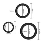 Factory Price Popular Pack of 3 Silicon Penis Rings Delay Ejaculation Sex Toy for Men