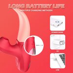 Clitoral G Spot Stimulator Tongue Vibrator Nipples Flapping Massager Vaginal Anal Sex Toys for Female Masturbation Couples