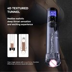 Electric Penis Vacuum Pump with a Realistic Sleeve for Male Masturbation,Manual Mode/Smart Mode Smart Penis Pump with LCD Screen