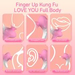 Finger G-spot Clitoris Nipple Stimulator 8 Vibration Modes Quiet Finger Masturbator Vibrator Set Female Pleasure Sex Toys