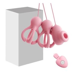 Electric Nipple Vibrator Female Breast Massage Nipple Clip Enhancer Nipple Sucking Stimulator Female Masturbator Adult Products