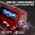 Automatic Male Masturbator Sex Toys for Men with 7 Thrusting & 7 Rotating Modes,Hands Free Pocket Pussy Sex Machine with Base