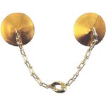 Factory Direct Supplier Best Selling Leather Nipple Covers Ring Golden Pu Leather Nipple Covers for Women Sexy