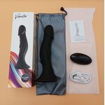 Silicone Strap-On Realistic Big Thrusting Dildo Vibrator with Remote Control Electric Telescopic Vibrating Female Sex Toy