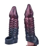 8.66 in Octopus Tentacle Penis Extender Enlarger Sleeve with Cock Ring Enlargement Sheath for Men Delay Ejaculation and Increase
