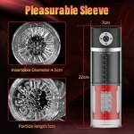 Automatic Male Masturbator Male Sex Toys with 4 Thrusting & 7 Rotation, Pocket Pussy with 7 Color Ambient Lighting Sex Machine