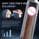 Automatic Penis Pump Penis Enlarger Vacuum Pump Sex Toys for Men Penile Bigger Trainer Adult Male Masturbator Penis Enlargement
