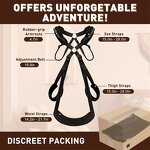 Hot Sale Adjustable Adult Restraint Cord Kit Multiple Posture Swing Neck Suspension Sling Sexy Adult Bondage Gear
