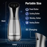 New Original Male Masturbation Toy with 3 Sucking 10 Vibration 3D Realistic Textures Automatic Male Stroker Masturbator for Man