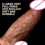 9" Huge Thrusting Dildo,Realistic Big Vibrator 9 Vibration Modes with Suction Cup,Remote Control Giant Sex Toys for Women Men