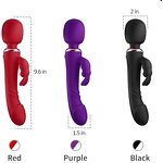 G Spot Vibrator Dildo Rabbit Vibrators Massager for Women, 3 in 1 Adult Sex Toys Clitorals G Spot Stimulator Vibrating Sex Toy