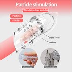 2 PCS Crystal Penis Sleeve Glans Cover Penis Enlargement Sleeve Extender Exercise Sex Toys for Men Sex Products