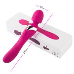 AV Wand Women's Dual-Head Silicone Vibrator Clitoris Stimulator and G-Spot Massager Adult Sex Toy for Female Pleasure