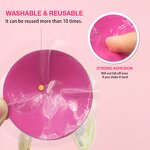 3D Stereo Flash Embroidery Yellow Purple butterfly Metal Nipple Decorative Sexy Boobs Cover Reusable Nipple Cover Pasties Club