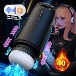 Male Masturbation Cup Telescopic Heated Sucking Pocket Pussy Sex Machines Toy Adult Goods for Men Vagina Masturbator