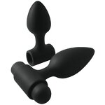 10 Frequency Removable Vibrating Bullet Vibrator Powerful G-spot Stimulate Clitoris Masturbator Anal Plug