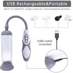 Rechargeable Erection Pump Device, Automatic Male Masturbator Penis Pumps for Men Enlargement Pump Sex Toys Pumps & Enlargers