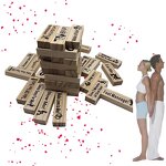 Lust Tower Games for Adults Super Naughty Block Tower Tumbling Wooden Tower Stacking Block for Couples Date Night for Valentine