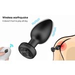 Anal Plug Vibrator for Men Butt Plug Portable Massager Wireless Remote Control Dildo Vibration Sex Toys for Male Adult Toys