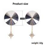 Adhesive Metal Nipple Covers Sexy Reusable Tassel Pasties with Diamonds Self-Bra Jewelry Sticker New Underwear Accessories