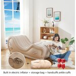 Sex Furniture Sofa Pillow with Automatic Air Pump, BDSM Gear Inflatable Cushion for Couple Sexual Position Multifunctional Sofas